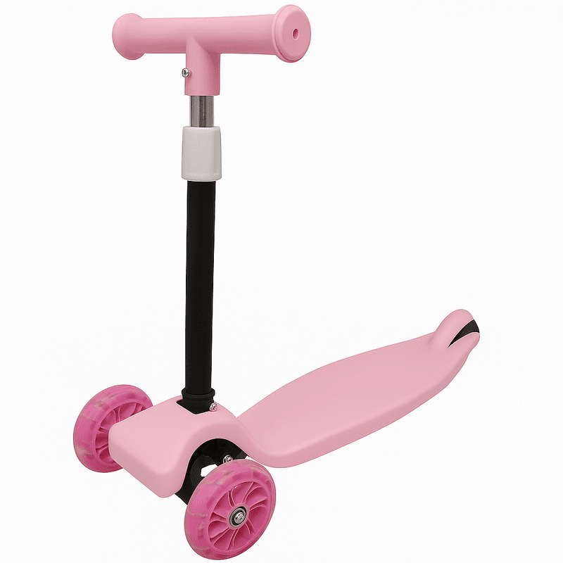 Conti Kids Push 3 Wheel Scooter -Foldable with Light-Up Wheels