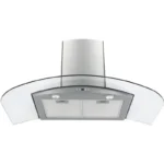 Italian Designer IDC-910S 90cm Cooker Hood in stainless steel and glass with LED lights