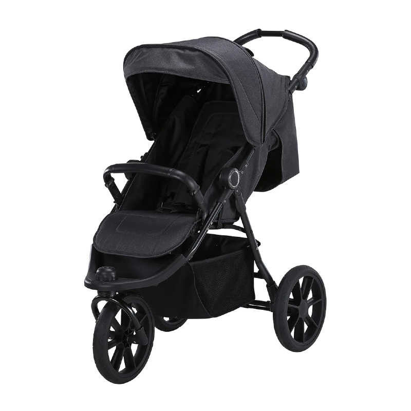 Conti jogger baby stroller with three air wheels and adjustable backrest