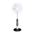 Goldair 16-Inch Rechargeable Pedestal Fan with LED Light and USB Power Bank