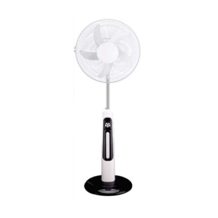 Goldair 16-Inch Rechargeable Pedestal Fan with LED Light and USB Power Bank