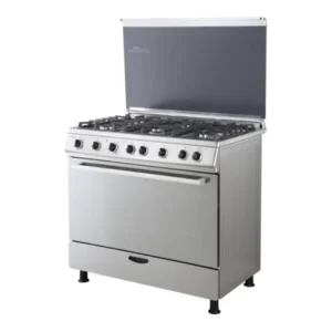 Goldair Combi Hob Electric Oven 90cm with 4 Electric Plates and 2 Gas Burners – Stainless Steel