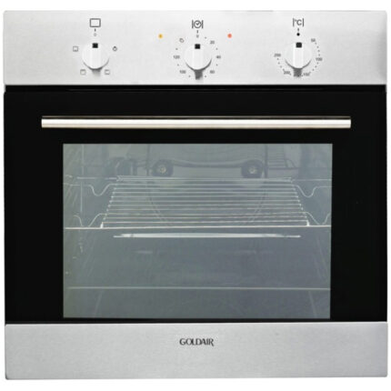 Goldair Under Counter Oven with stainless steel panel and black glass door