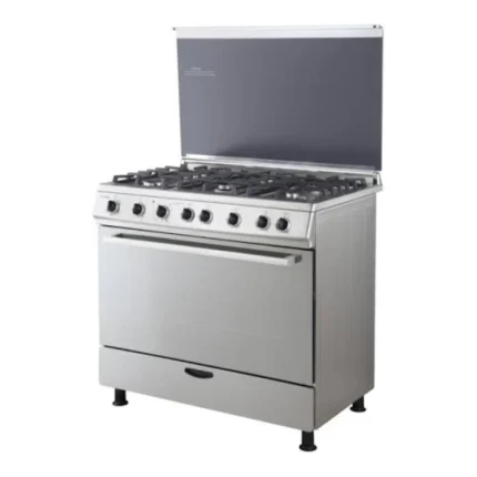 Goldair Combi Hob Electric Oven 90cm with 4 Electric Plates and 2 Gas Burners – Stainless Steel
