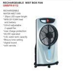 Goldair Rechargeable Mist Box Fan  -1.6L Tank - Image 3