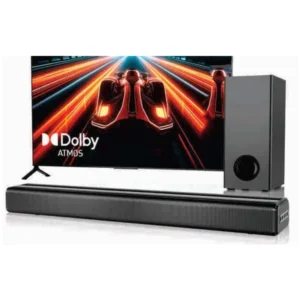 JVC TH-N134B Sound Bar with Dolby Atmos and Wired Subwoofer