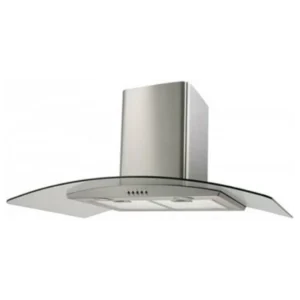 Italian Designer IDC-920S 90cm Cooker Hood in stainless steel and glass with LED lights