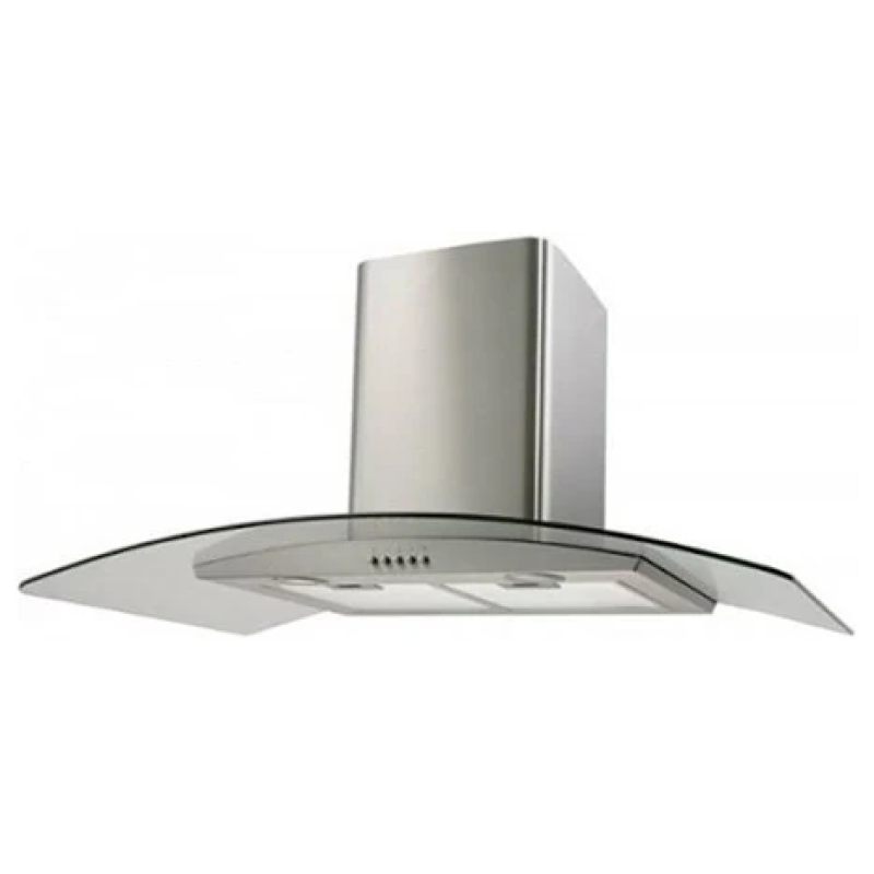 Italian Designer IDC-920S 90cm Cooker Hood in stainless steel and glass with LED lights