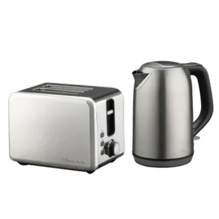 : Russell Hobbs Stainless Steel Kettle and Toaster Set