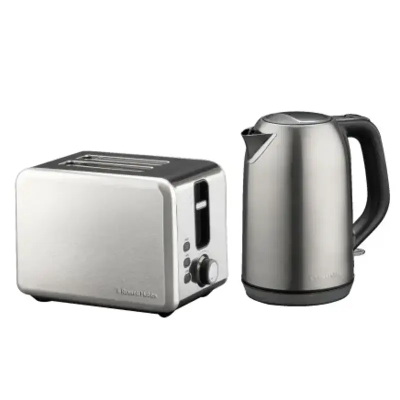 : Russell Hobbs Stainless Steel Kettle and Toaster Set
