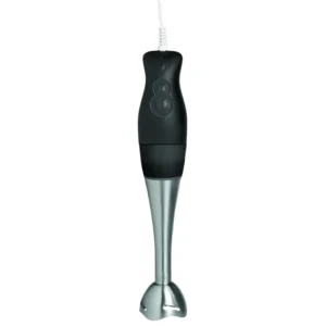 Sunbeam Rubberised Hand Blender with black and stainless steel finish