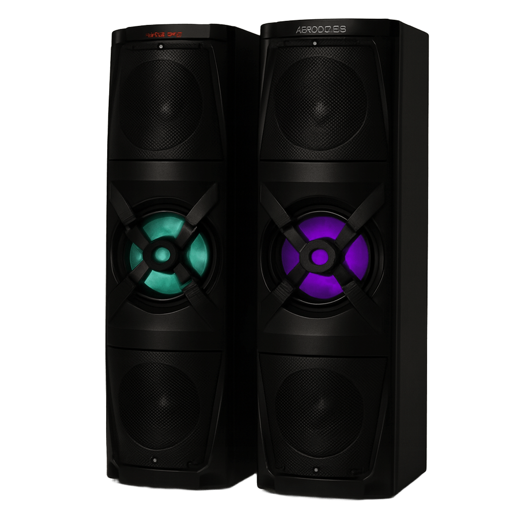speakers Aiwa Dual Power Bluetooth Speakers with LED Display