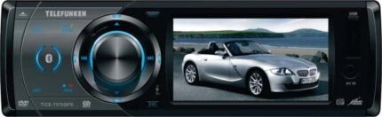 Telefunken 3.5" Single DIN Car Stereo with TV, USB/SD/AV-In, GPS, Bluetooth