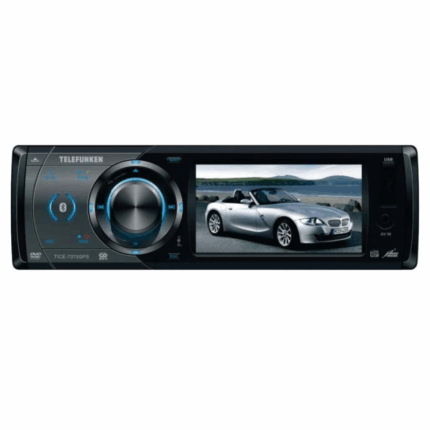 Telefunken 3.5" Single DIN Car Stereo with TV, USB/SD/AV-In, GPS, Bluetooth