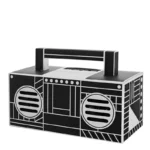 Aiwa Bluetooth Fashion Radio with dual speakers and handle