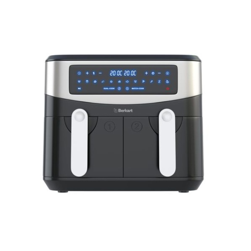 Berkart 9L Digital Dual Air Fryer with two 4.5L drawers