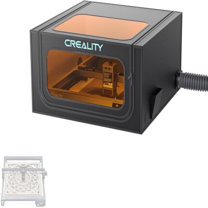 Creality Laser Engraver Enclosure Pro with smokeproof design and exhaust system