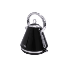 Goldair 1.7L Pyramid Kettle Black with LED Illumination and Stainless Steel Base