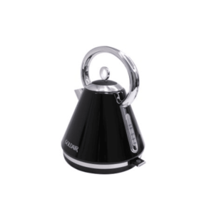 Goldair 1.7L Pyramid Kettle Black with LED Illumination and Stainless Steel Base
