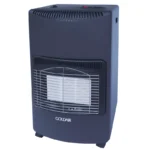 Goldair portable gas heater with ceramic panel and metal safety grill.