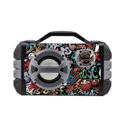 Graffiti Bluetooth Speaker with LED lights and microphone input