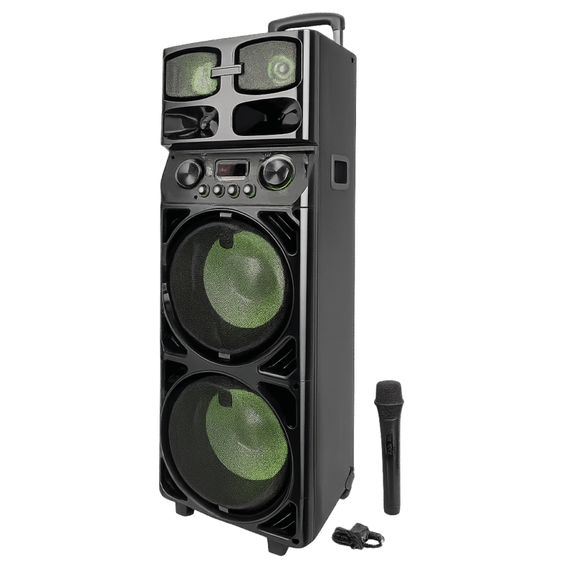 JVC Portable Speaker System -2x15" | 120W Output | USB/TF/FM - Image 1