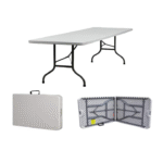 Totai 1.8M Plastic Foldable Table - White - Image 2