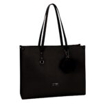 Supanova Tassel Ladies Laptop Bag in Black with Padded Compartment