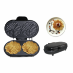 Sunbeam SWM-510 Double Waffle Maker in black with non-stick plates