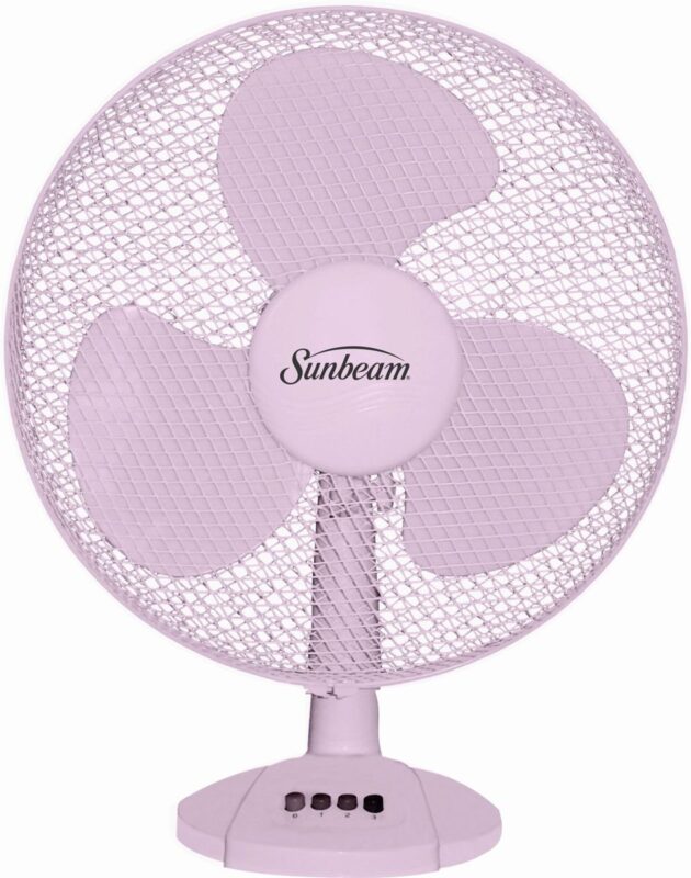 Sunbeam 30cm Desk Fan Pink SDF-12P