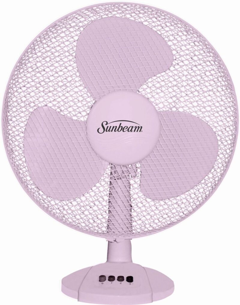 Sunbeam 30cm Desk Fan Pink SDF-12P
