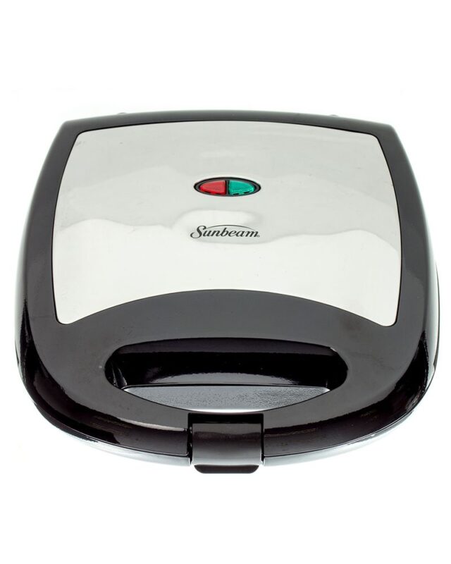 Sunbeam 4 Slice Sandwich Toaster Silver SST-053W with Non-Stick Plates
