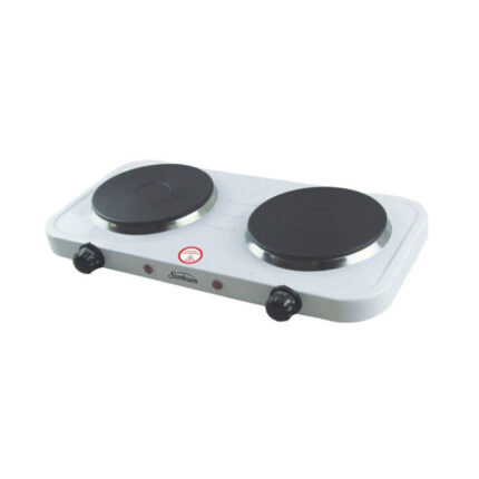 Sunbeam Double Solid Hotplate – SDS-250A, 2000W, White