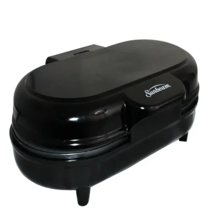 Sunbeam Double Waffle Maker SWM-510 Black with Non-Stick Plates and Ready Light