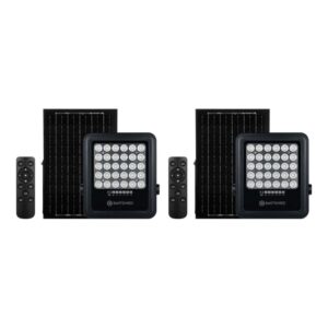 Switched 100W 2X Solar Floodlight With Remote