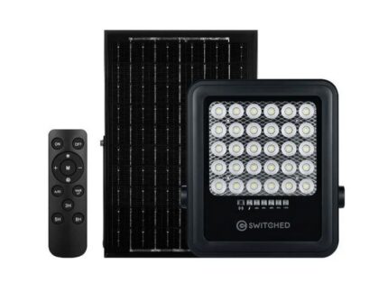 Switched Urban Pro Series 100W Solar Floodlight with Remote SWD-10037-100-BK