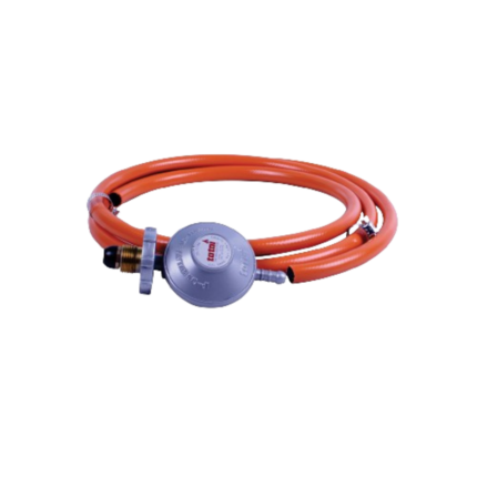 Totai 2M Bullnose Regulator Kit Cg786 showing regulator, hose, and clamps