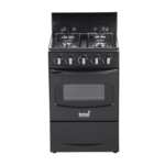 Totai 50cm 4 Burner Full Gas Stove - Black