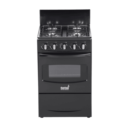 Totai 50cm 4 Burner Full Gas Stove - Black