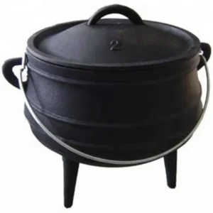 Totai No. 2 Cast Iron Potjie With Lid – 6L Traditional 3-Legged Pot
