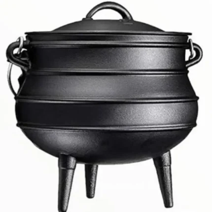 Totai No. 25 Cast Iron Potjie With Lid for Outdoor Cooking