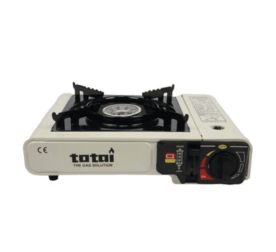 Totai Portable Cartridge Gas Stove Cream with Auto Ignition and Carry Bag