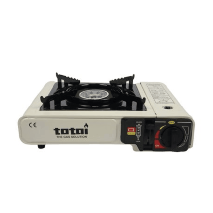 Totai Portable Cartridge Gas Stove Cream with Auto Ignition and Carry Bag