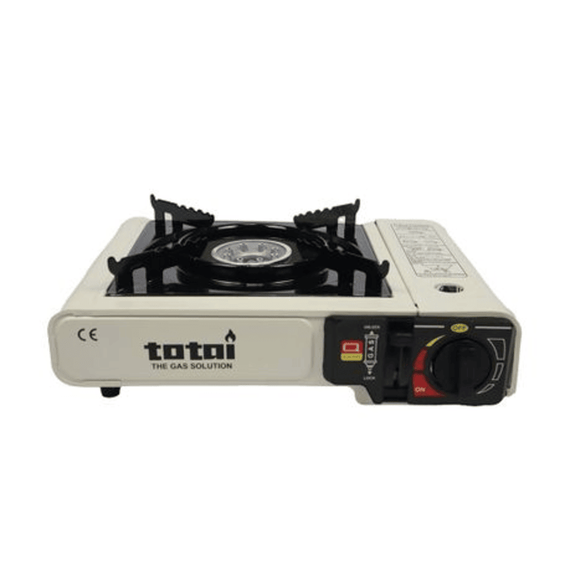 Totai Portable Cartridge Gas Stove Cream with Auto Ignition and Carry Bag