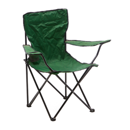 Totai To Camping Chair Budget – Green variant with steel frame and cup holder