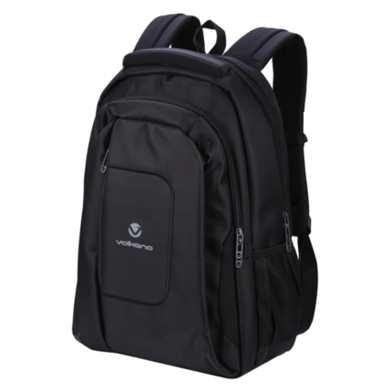 Volkano Bolt Series Backpack Black with 15.6" Laptop Compartment