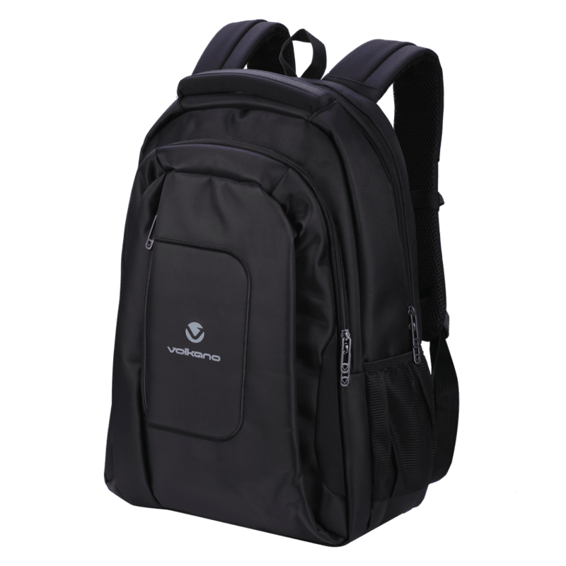 Volkano Bolt Series Backpack Black with 15.6" Laptop Compartment
