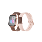 Volkano Trinity Series Smartwatch in Gold with metal mesh strap and AMOLED screen