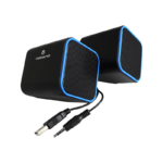 Volkano Diamond USB Speaker – Blue Trim with USB and AUX Inputs