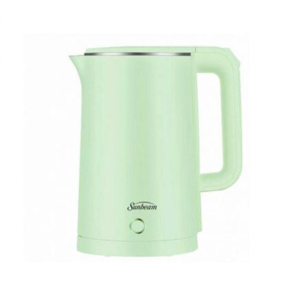 Sunbeam 1.8L Cool Touch Kettle in green with cordless base and safety features
